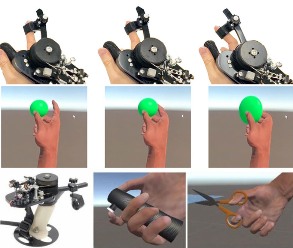 CapstanCrunch: A Haptic VR Controller with User-supplied Force Feedback