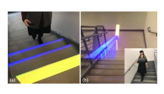 Designing AR Visualizations to Facilitate Stair Navigation for People with Low Vision
