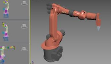 Virtual Simulation of Palletizing Training for Industrial Robots