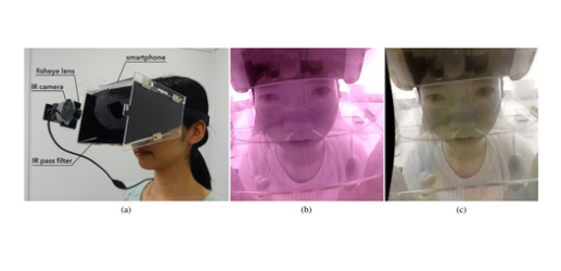 Transparent Mask: Face-Capturing Head-Mounted Display with IR Pass Filters
