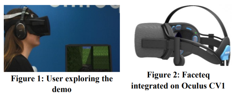 Using facial gestures to drive narrative in VR