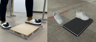 Detection Threshold of the Height Difference between a Visual and Physical Step