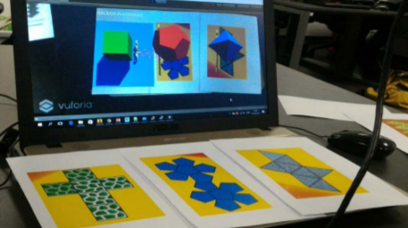 Visualizing platonic solids with augmented reality