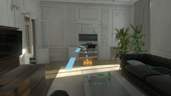 A virtual reality shopping experience using the apartment metaphor