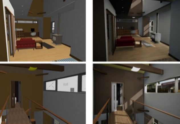 Two-way cooperation of architectural 3d cad and game engine