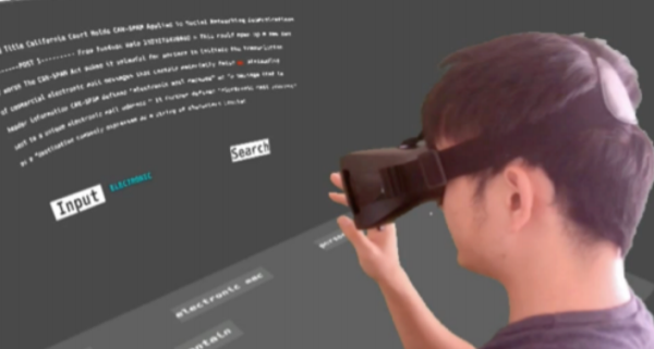 Minority Report by Lemur: Supporting Search Engine with Virtual Reality
