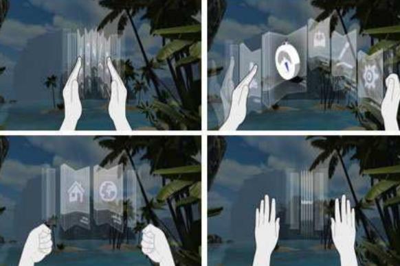 A spatial user interface design using accordion metaphor for VR systems
