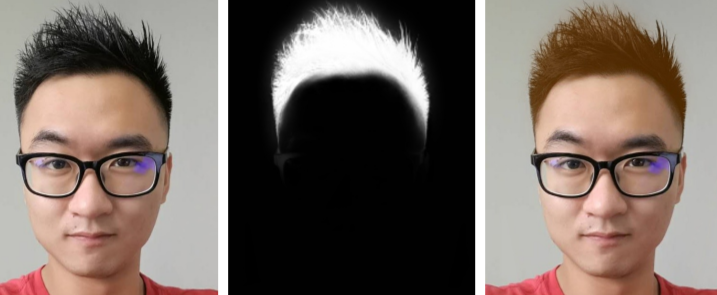 Real-time deep hair matting on mobile devices