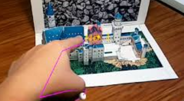 An augmented exhibition podium with free-hand gesture interfaces