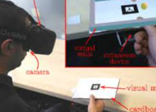 Evaluation of Wearable Haptic Systems for the Fingers in Augmented Reality Applications