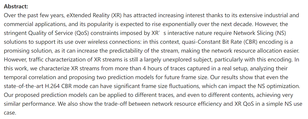 Temporal Characterization of XR Traffic with Application to Predictive Network Slicing