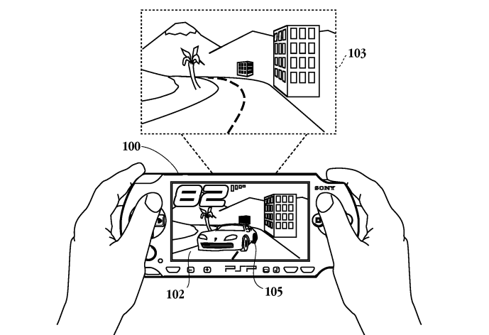 Sony Patent |  Using a Portable Device to Interface with a Scene Rendered on a Main Display