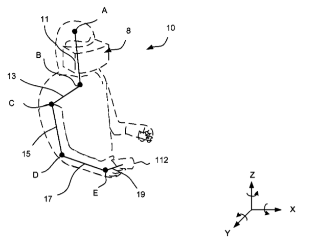 Google Patent | Tracking Of Location And Orientation Of A Virtual Controller In A Virtual Reality System