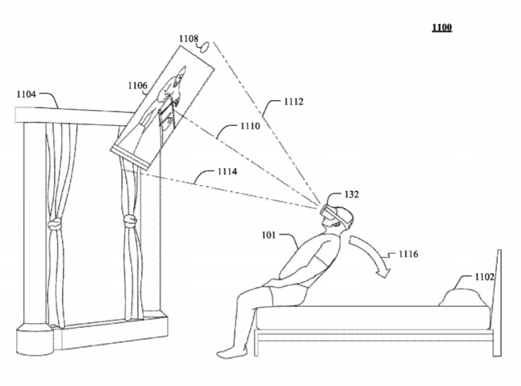 Facebook Patent | Display Reorientation In A Virtual Reality Environment