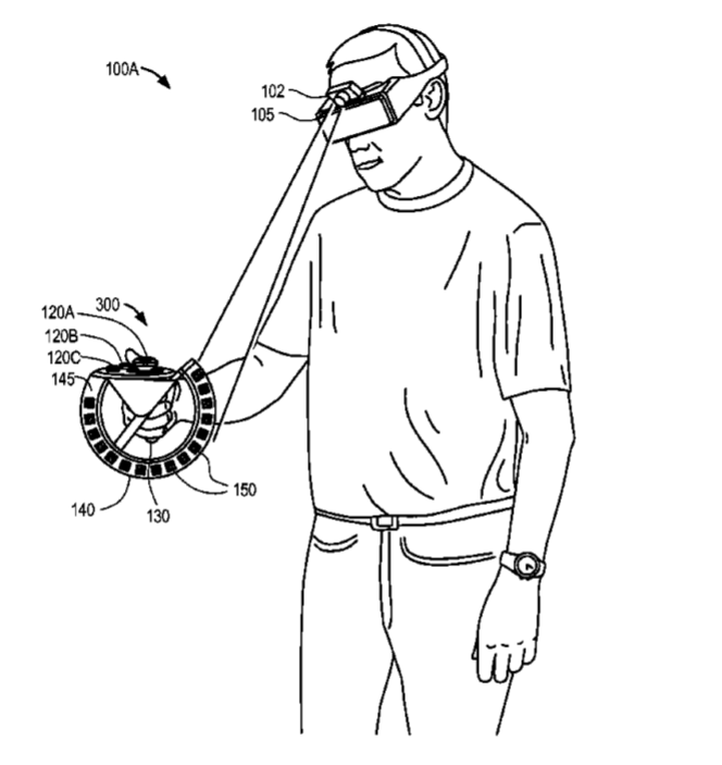 Facebook Patent | Hand-Held Controllers With Light-Emitting Diodes Synchronized To An External Camera