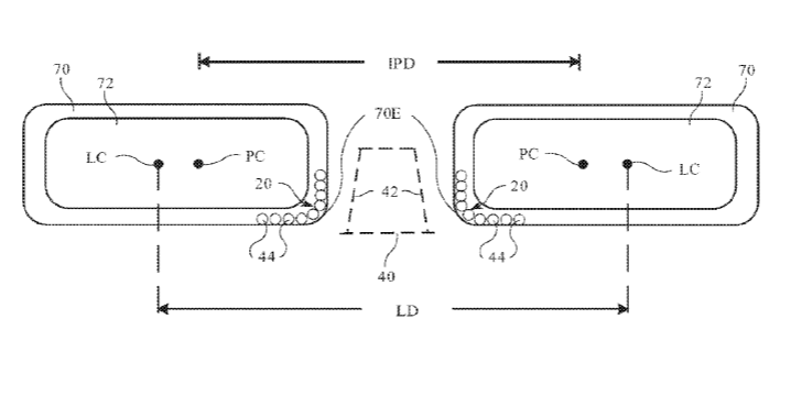Apple Patent | Head-mounted electronic display device with lens position sensing