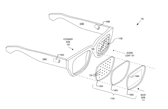 Facebook Patent | Tilted in-field light sources