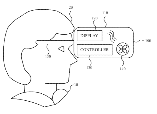 Apple Patent | Air deflector for cooling system in a head-mounted device