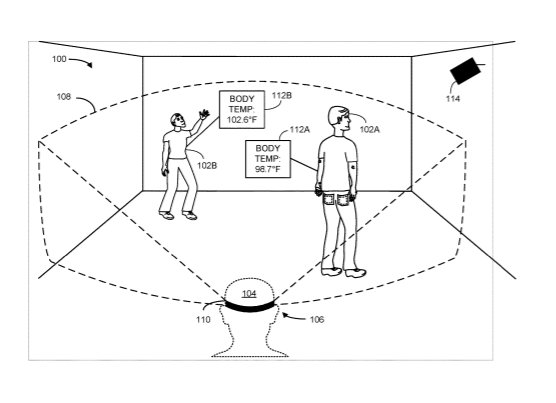 Microsoft Patent | Distance correction for body temperature estimation
