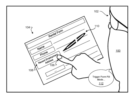 Google Patent | Augmented reality assisted physical form completion